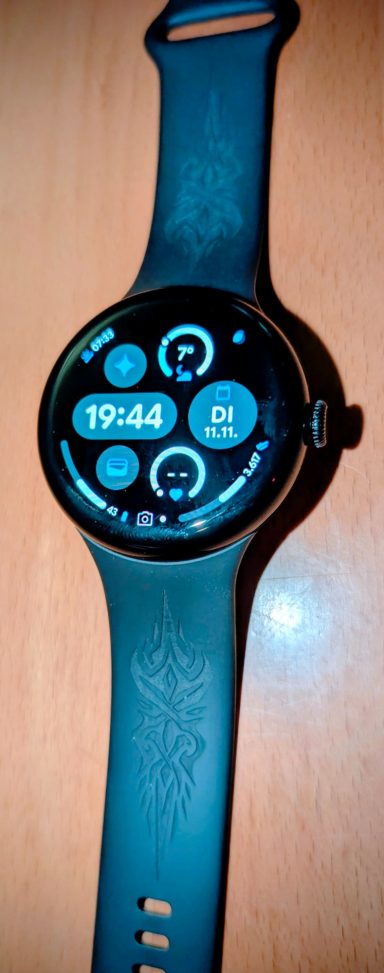 Blaulichtlaser auf Silikon